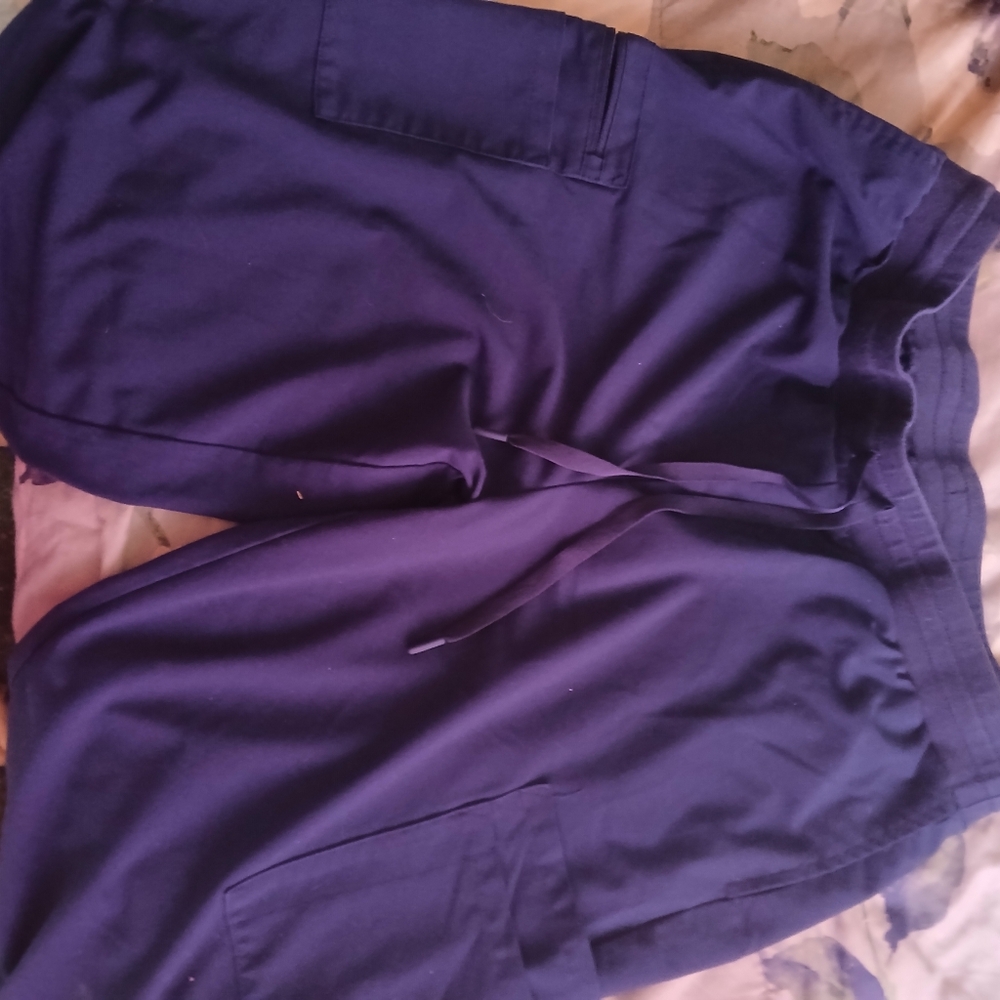 2 Navy Blue Scrub Pants